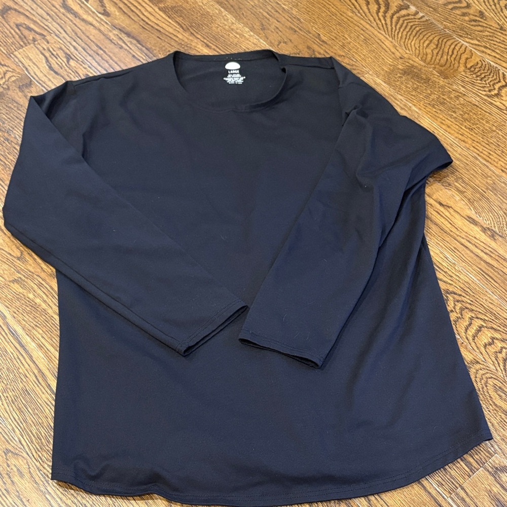 Elegant Black Long Sleeve Tee